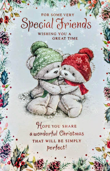 Friends Christmas - Cute Bears In Hats
