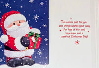Open Christmas - Santa With Gift