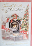 Friends Christmas - Traditional Fireplace