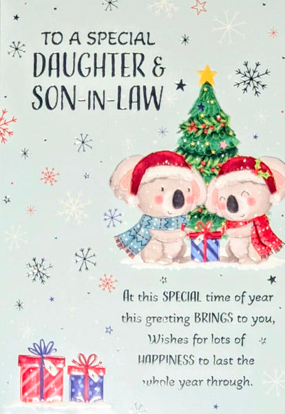 Daughter & Son In Law Christmas - Cute Koalas Special