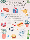 Dad Birthday - Large Traditional Sports