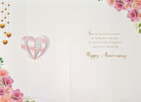 Your Anniversary - Traditional Pink & Silver Heart