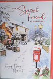 Friend Christmas - Traditional snowy scene
