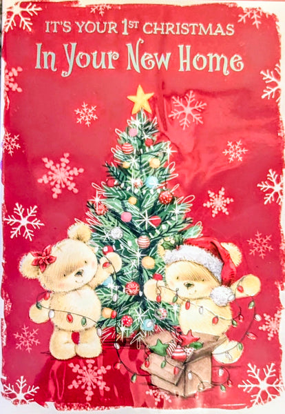 New Home At Christmas - Cute Tree Red