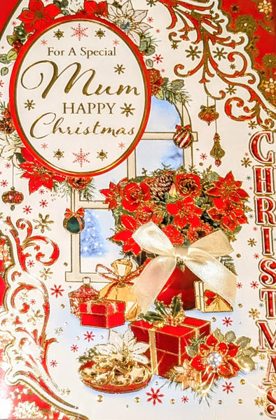 Mum Christmas - Large 8 Page Flowers