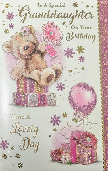 Granddaughter Birthday - Large Cute Balloon & Gifts