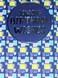 Open Male Birthday - Blue & Green Wishes