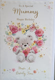Mummy Birthday - Cute Bear and Heart