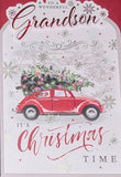 Grandson Christmas - Traditional Car & Tree