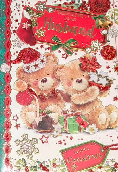 Husband Christmas - Cute Bears With Gifts