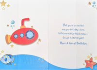 3 Boy Birthday - Red Submarine