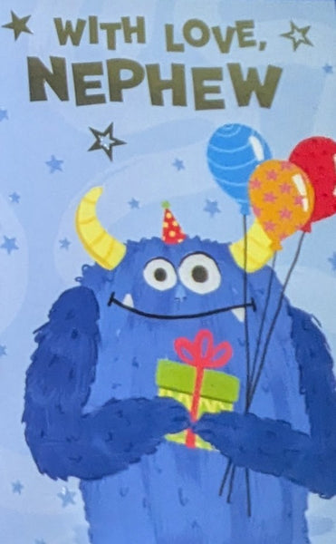 Nephew Birthday - Big Blue Monster