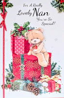 Nan Christmas - Cute Bear On Boxes