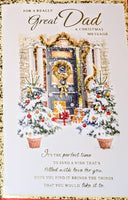 Dad Christmas - Traditional Black Door Words