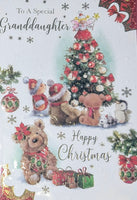 Granddaughter Christmas - Cute Bears & Tree