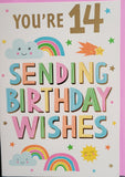 14 Girl Birthday - Rainbow Sending