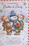 Brother & Family -cute Bears and Snowman
