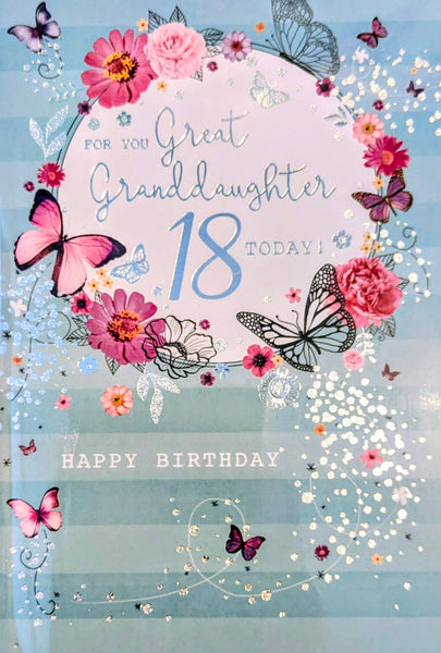 Great Granddaughter 18 Birthday