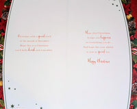 Daughter & Son In Law Christmas - Large 8 Page Traditional Wreath