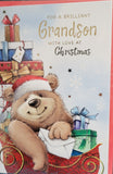 Grandson Christmas - Cute bear and presents