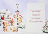 Grandchildren Christmas Cute Bears In Snow