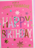 Teenager Girl Birthday - Dark  Pink