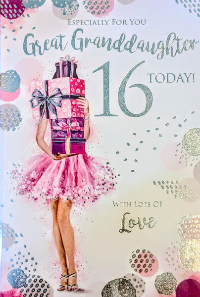 Great Granddaughter 16 Birthday