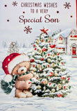 Son Christmas - Cute Bear With Tree