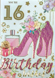 16 Girl Birthday - Purple Heels