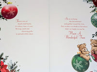 Friends Christmas - Cute Baubles Words