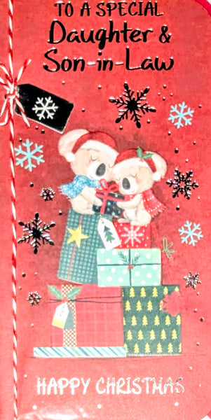 Daughter & Son In Law Christmas - Slim Cute Koalas