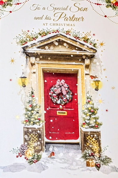 Son & Partner Christmas - Traditional Red Door