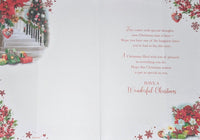 Niece Christmas - Traditional Stairs & Flowers
