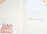 Daughter & Son In Law Anniversary - Cute Bears On Swing