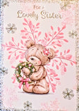 Sister Christmas - Cute Pink Snowflake