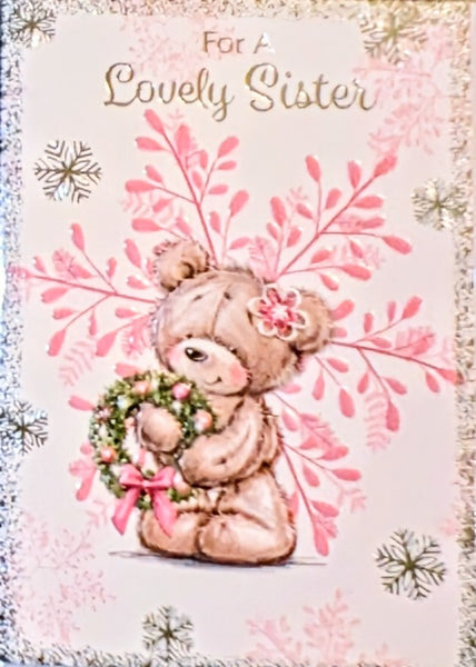 Sister Christmas - Cute Pink Snowflake