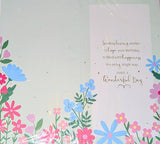 Mum Birthday - Slim Traditional Flowers Green