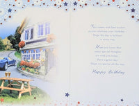 Someone Special Birthday - Traditional Blue Car Scene