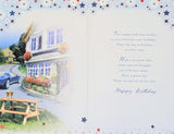 Someone Special Birthday - Traditional Blue Car Scene