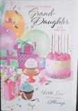 Granddaughter Birthday - Cake and Balloons