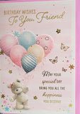 Friend Birthday - Cute Bear 6 Balloons