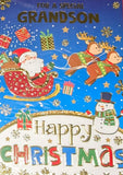 Grandson Christmas - Santa Flying Sleigh