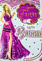 Friend Birthday - Girl In Purple Dress