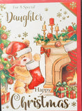 Daughter Christmas - Cute Fireplace