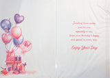 Open Female Birthday - Traditional Boxes & Balloons Happy