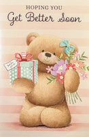 Get Well Soon - Cute Bear Pink