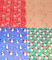 Christmas Wrapping Paper (8 Sheets)  - Cute