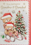 Grandma & Grandad Christmas - Cute Sled