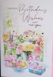 Open Birthday - Flowers and cake