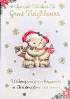 Neighbours Christmas - Cute Bears In Hats Great